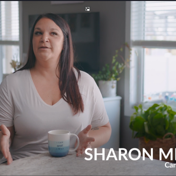 Sharon miller in her kitchen